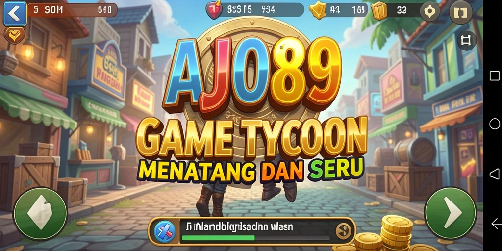 Tangkapan layar gameplay AJO89 yang menampilkan pengalaman Tycoon yang mendebarkan.