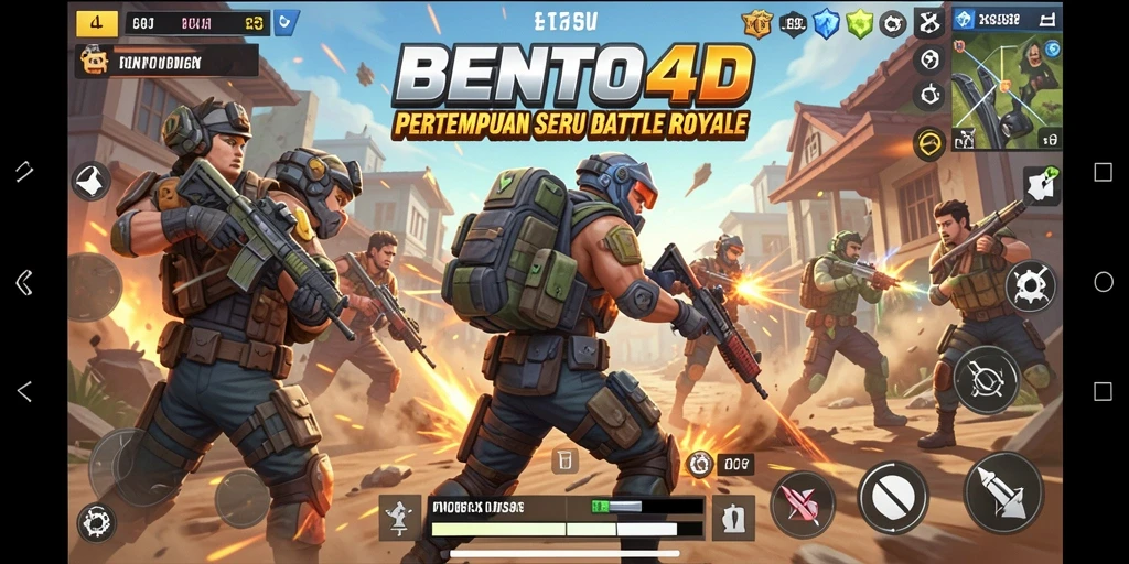 Gameplay action-packed BENTO4D dalam Battle Royale yang mengesankan.