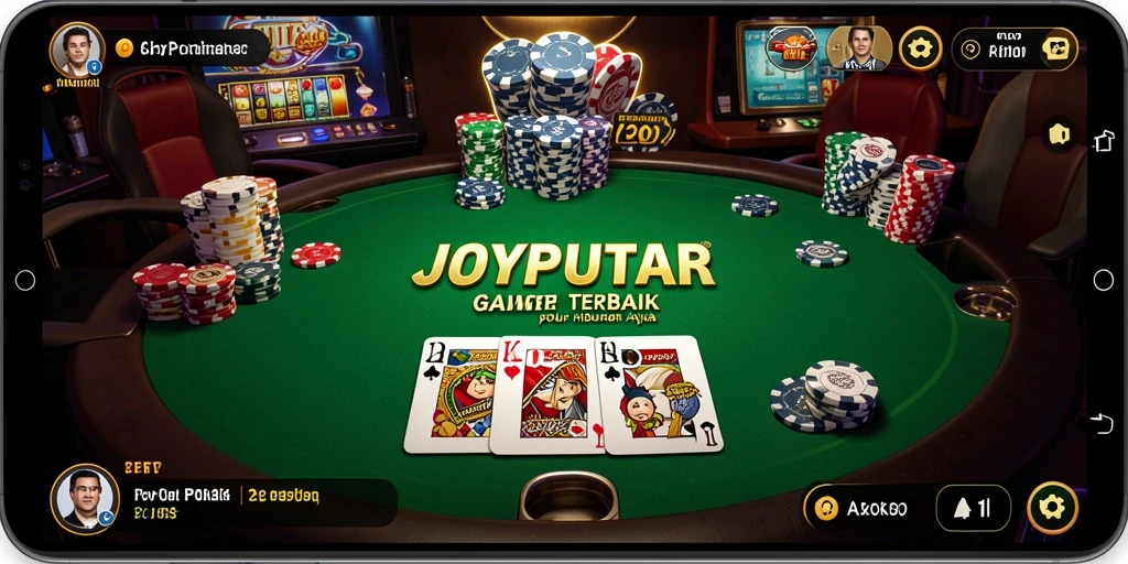 Tampilan menarik dari gameplay Poker di JOYPUTAR