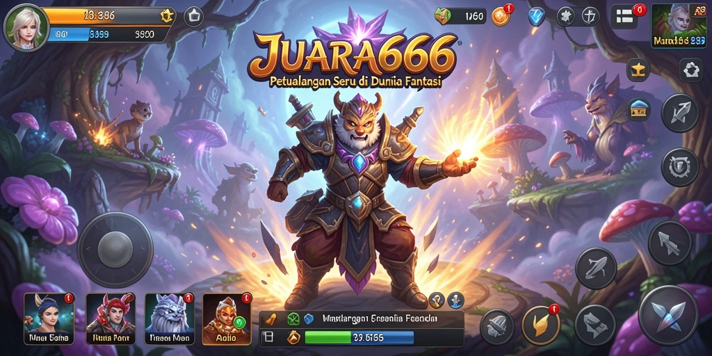 Tampilan aksi seru di JUARA666 dengan grafis menarik.