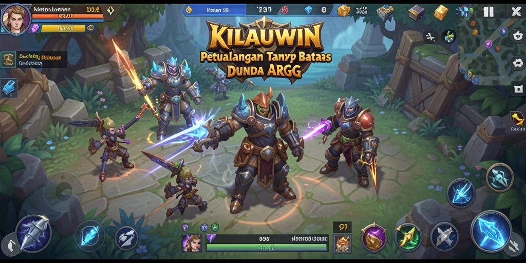Gameplay ARPG KILAUWIN dengan pertarungan yang mendebarkan.