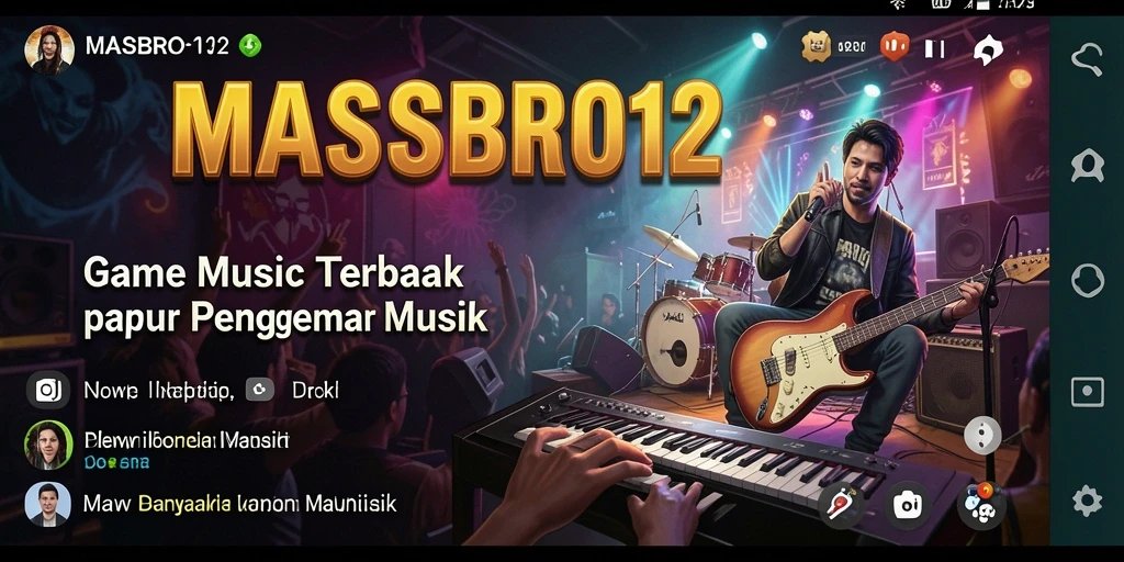 Screenshot gameplay MASBRO12 menampilkan pengalaman bermain musik yang interaktif dan menyenangkan.