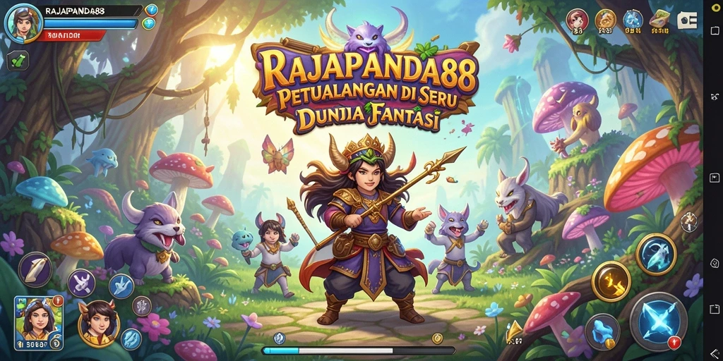 Tampilan gameplay seru dari RAJAPANDA88 dalam dunia RPG.