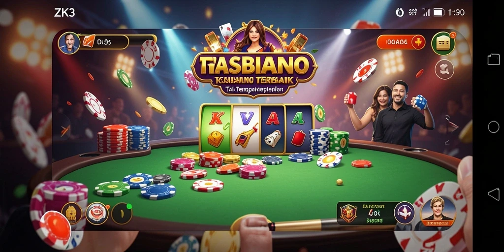 Screenshot ZK3 menampilkan gameplay Kasino yang menyenangkan dan interaktif.