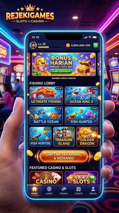 Pengguna sedang mengunduh game terbaru di rejekigames.