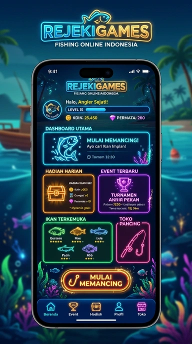 Ilustrasi fitur unggulan dari aplikasi rejekigames.